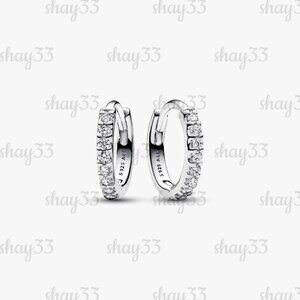 Pandora Sparkling Huggie Hoop Earrings